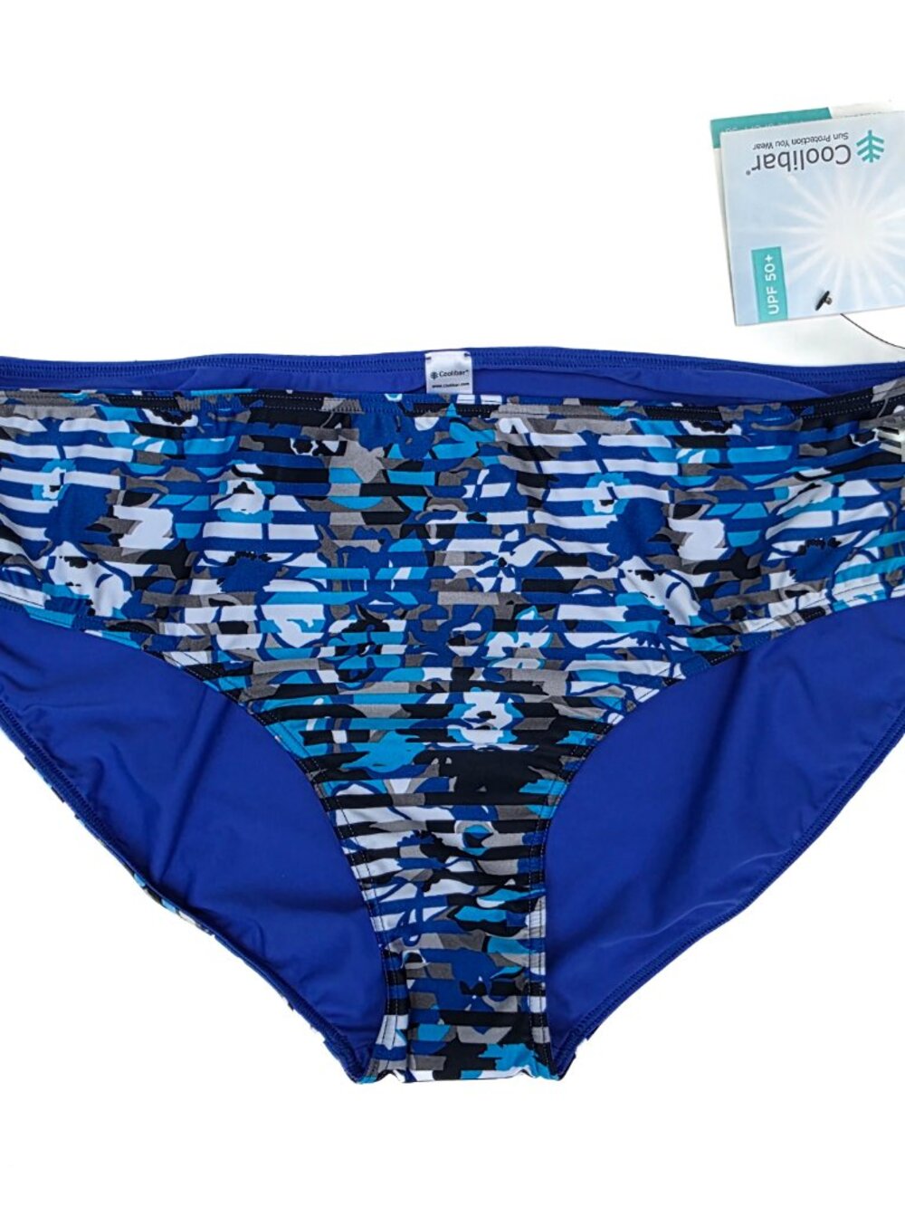 Coolibar UPF 50+ Reversible Swim Bottom Womens XXL Blue NWT Beach‎ Pool Vacation